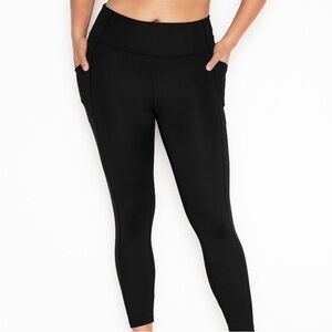 VS KNOCKOUT LEGGINGS SHEER MESH BLACK MEDIUM
